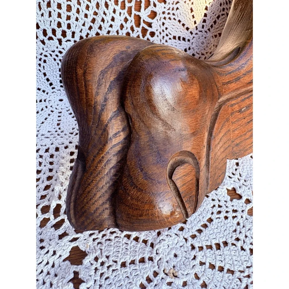 Antique Hand Carved Victorian Oak Wood Claw Foot Table Leg Farmhouse Decor